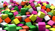 Kolorowe kwadraty 3D