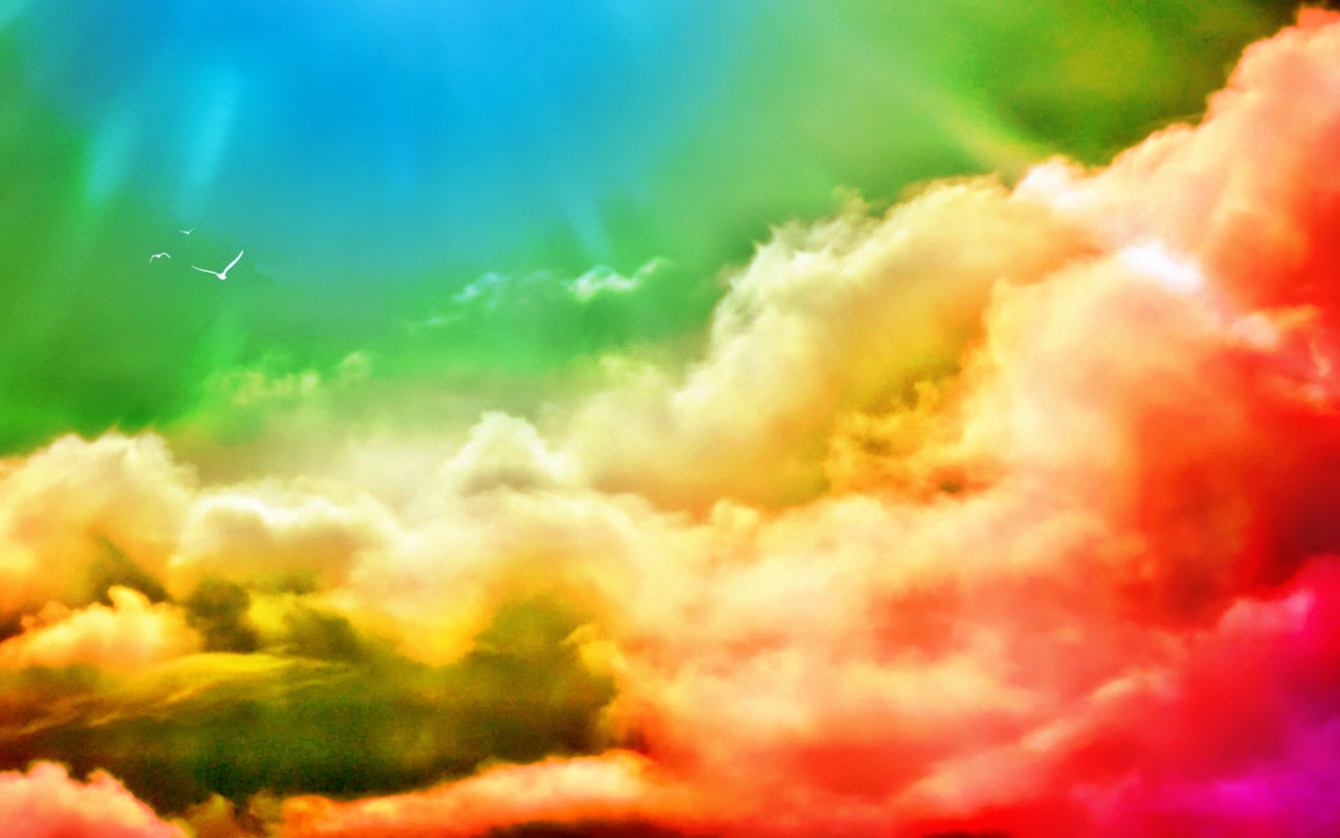 Kolorowe chmury