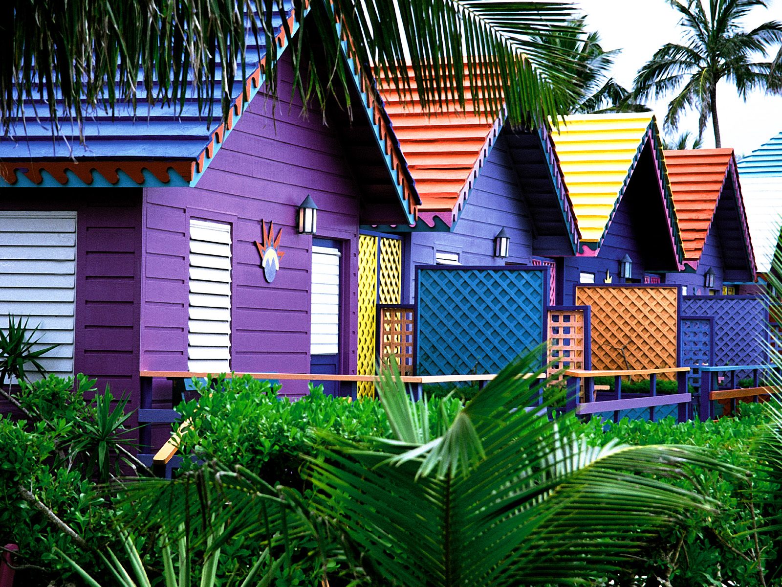 Kolorowe domy Wallpaper