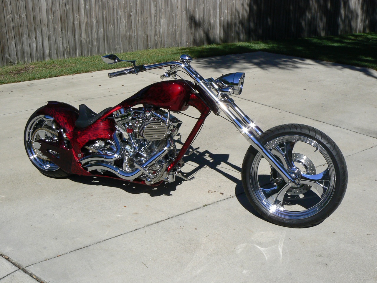 Tapeta Custom motocykl Harley Davidson Wallpaper