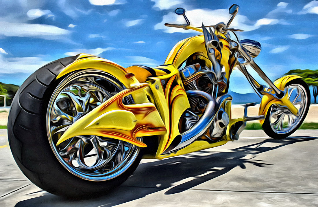Tapeta motocykl Chopper 10 Wallpaper