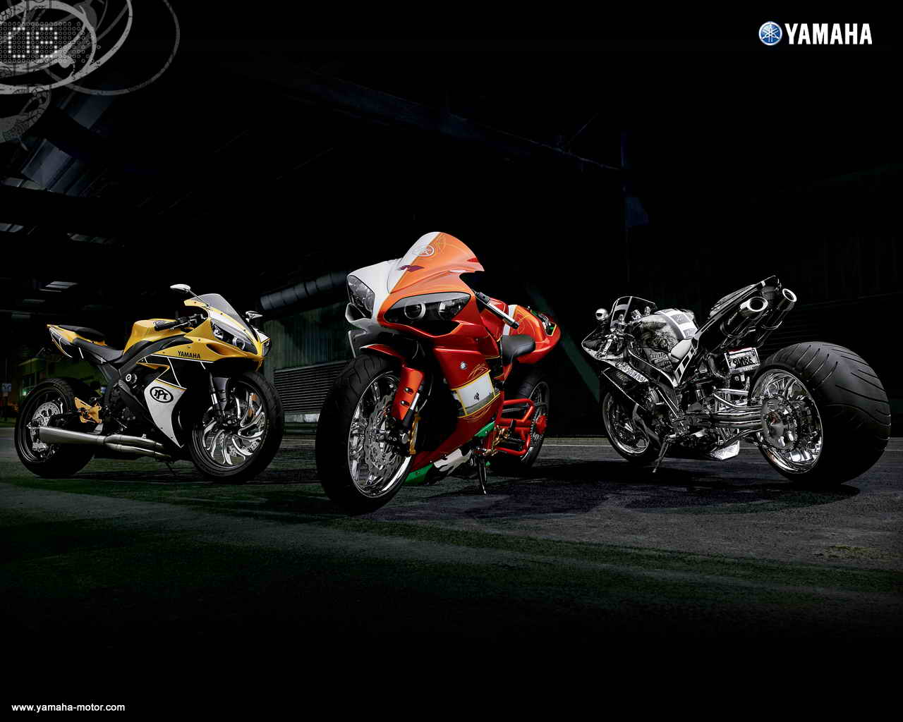 Tapeta Custom motocykl Yamaha R1 Wallpaper