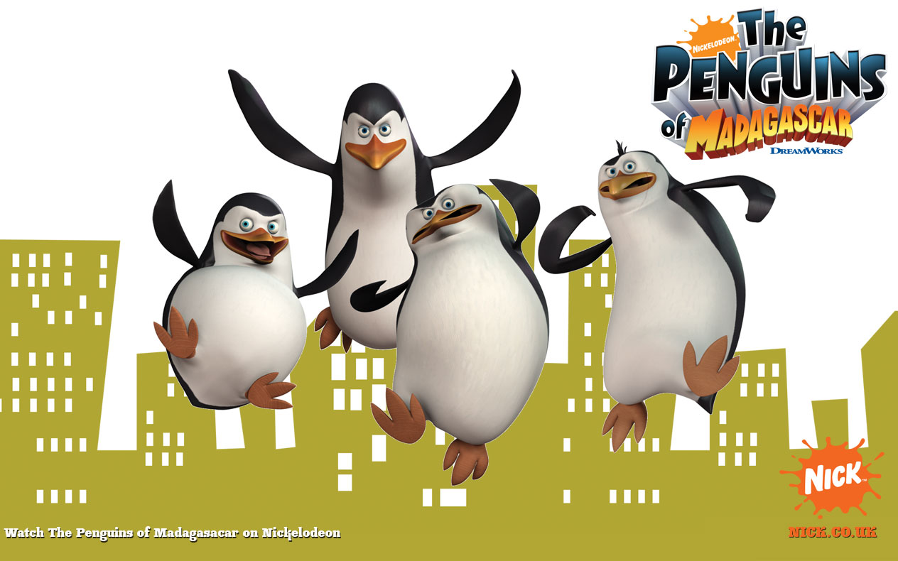 Pingwiny z Madagaskaru 3 Wallpaper